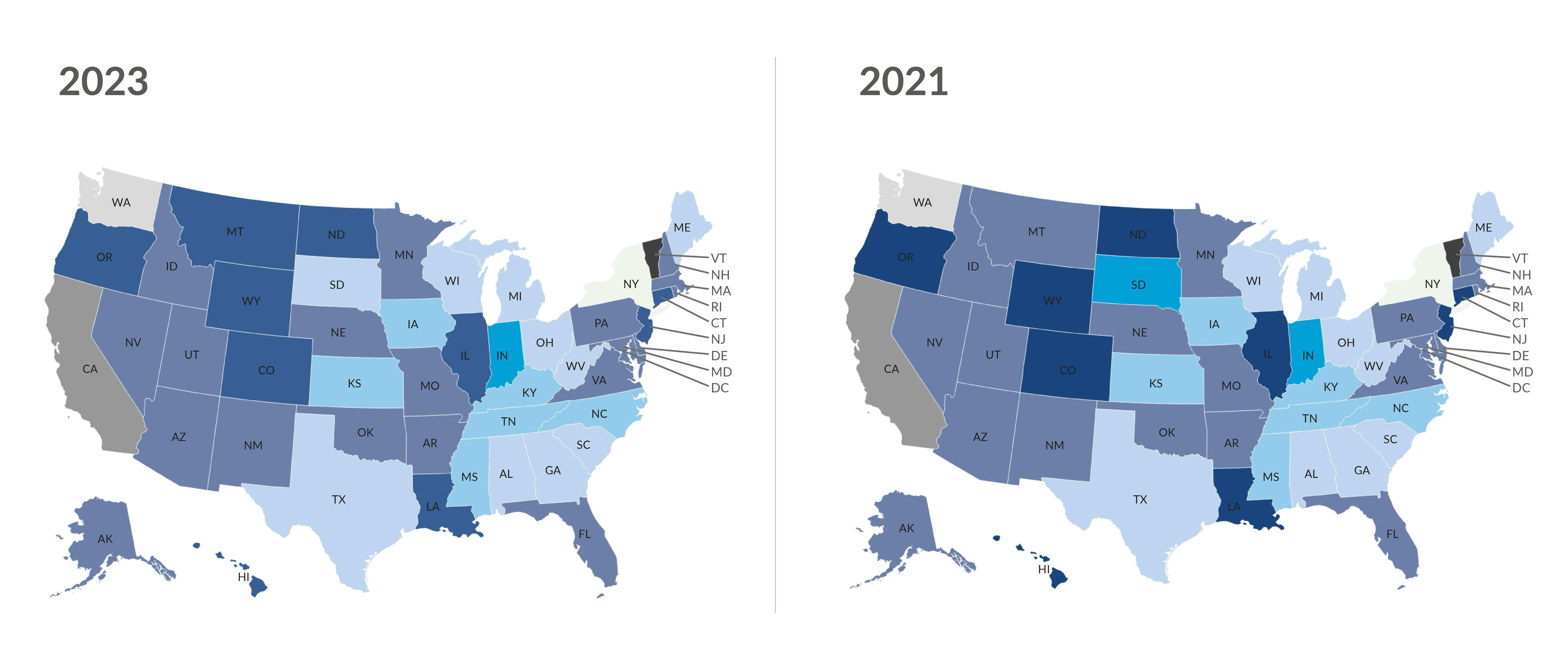 Energy Codes Adopted By State Comparison 