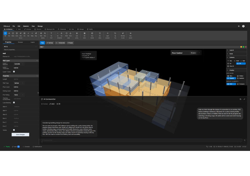 AI simulated architecture