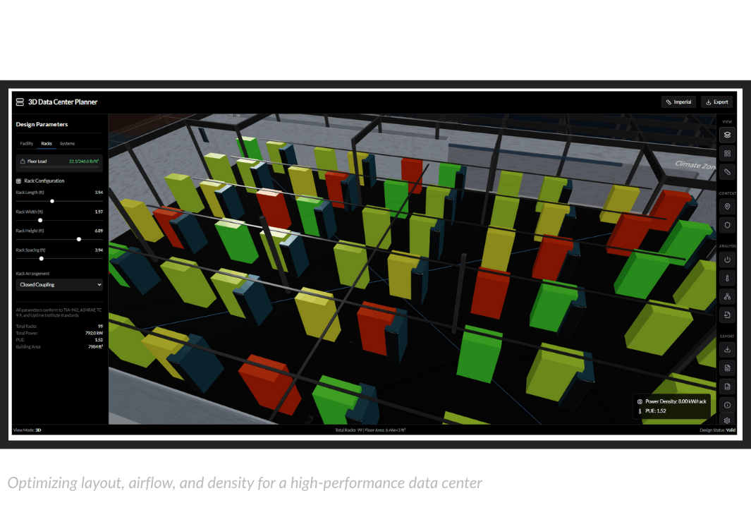 Data Center PUE with AI-Driven Design 