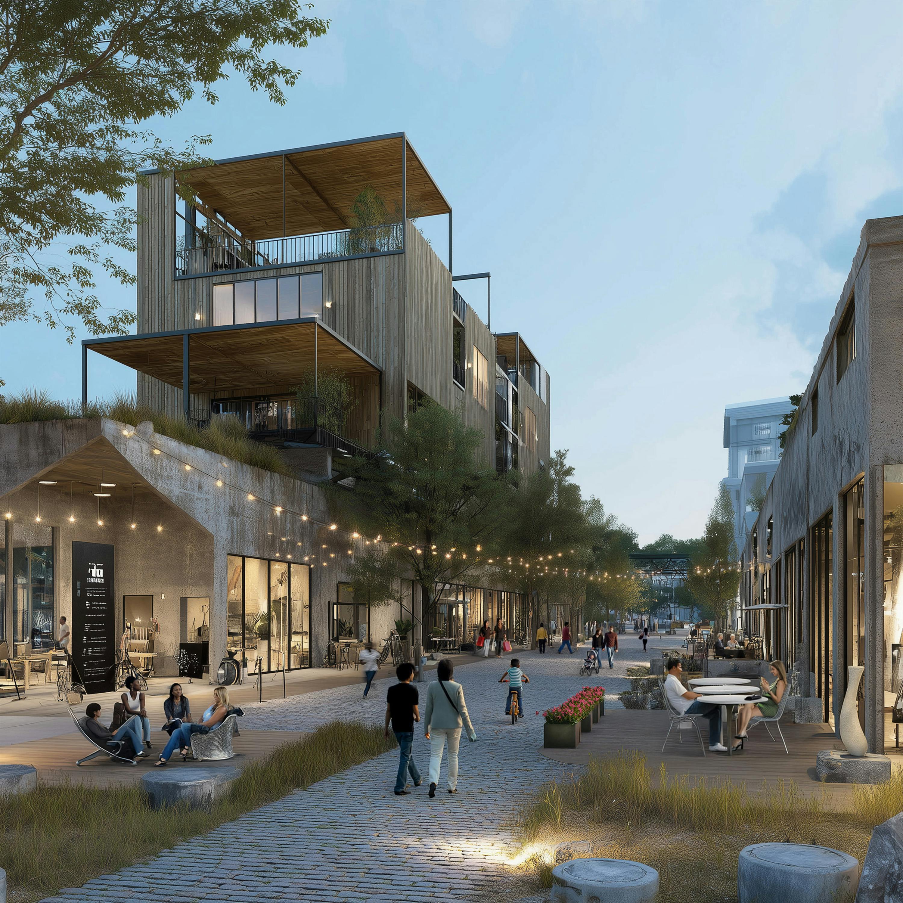 Murphy Crossing District: AI in Architecture for Mixed-Use Development