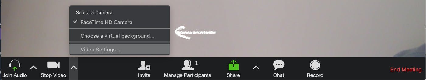 Meeting app interface