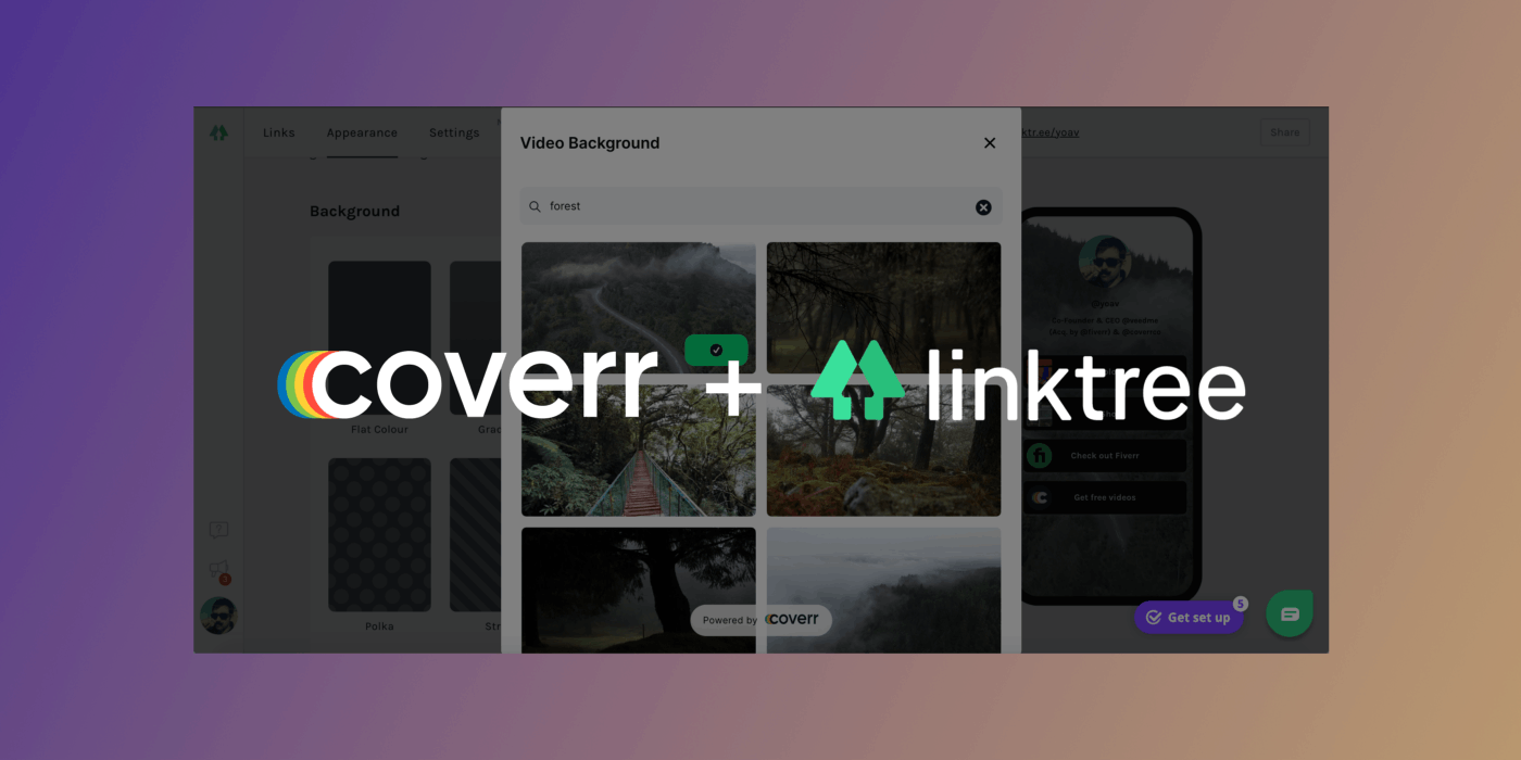 coverr and linktree