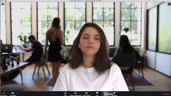 How to use animated GIFs as backgrounds in Zoom video
