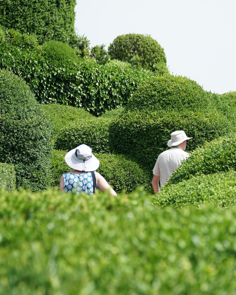 Exploring the Marqueyssac gardens