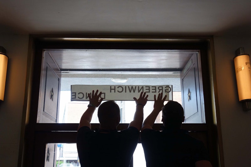 Greenwich Dance signage installation