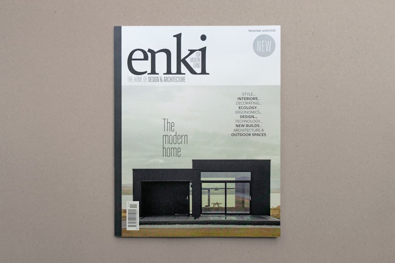 Harlosh Black h on the cover of Enki Magazine