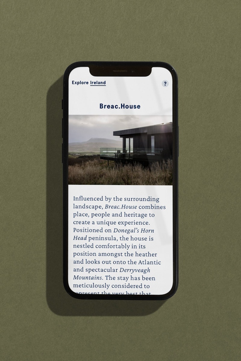 Hour directory website on iPhone and Breac.House