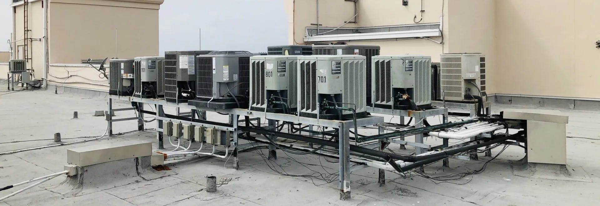 HVAC (Heat, Ventilation, and Air Conditioning) Units on rooftop 