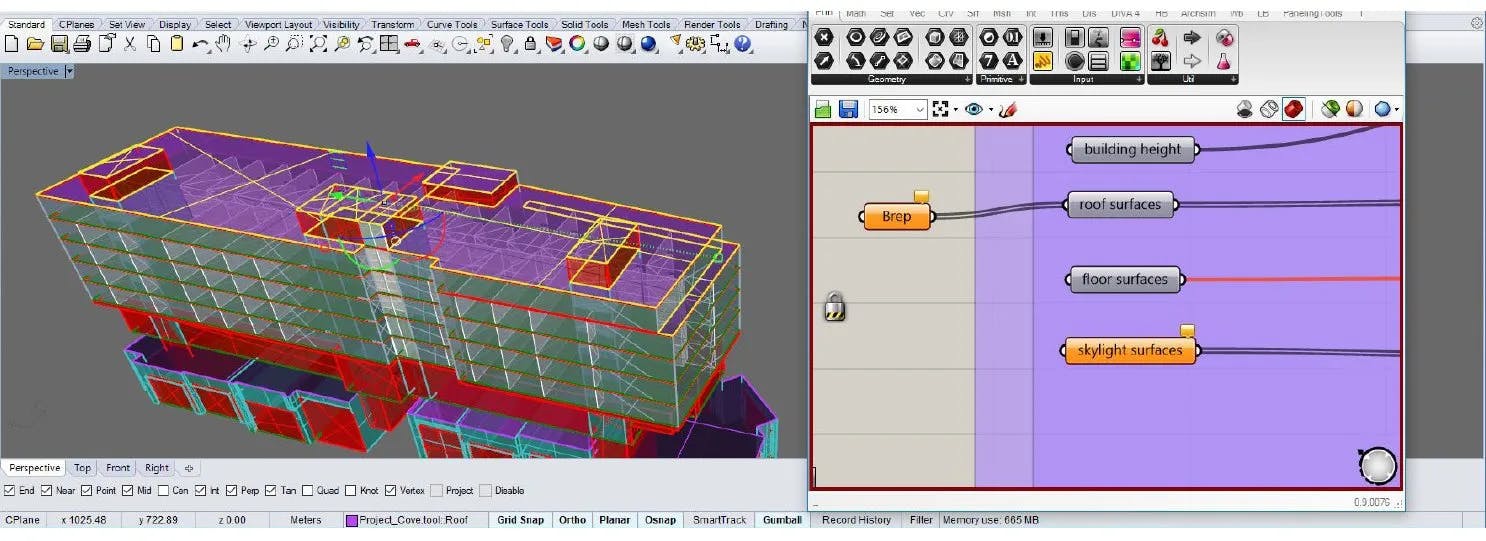 Roof Surfaces in Grasshopper