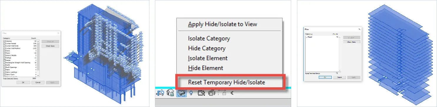 Filter and Visibility 