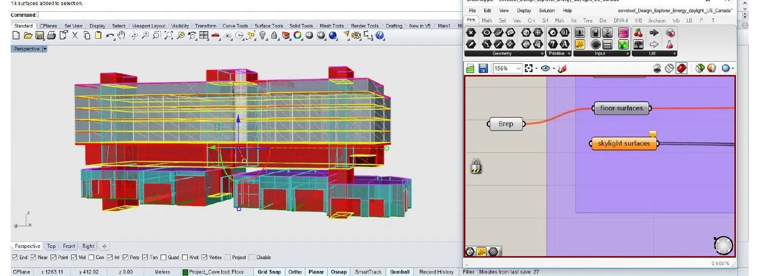 Floor Surfaces in Grasshopper