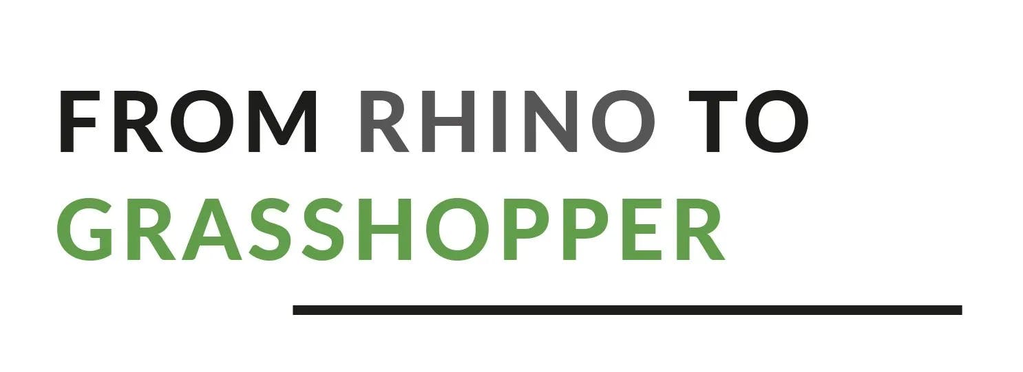 Rhino to Grasshoppper Import Process