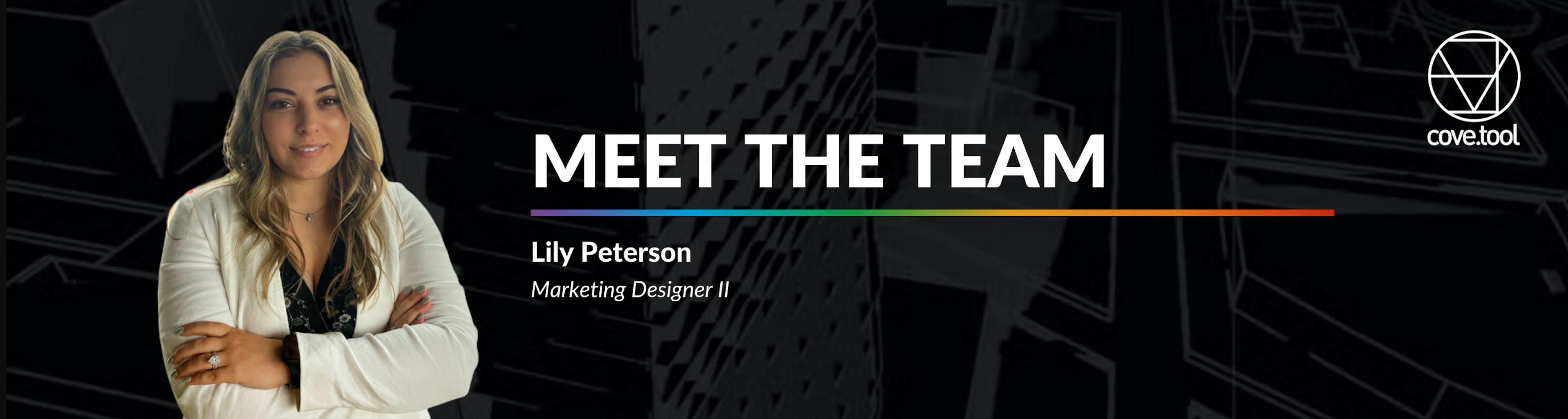 Meet one of our talented team members, Lily Peterson, cove.tool’s Marketing Designer II.