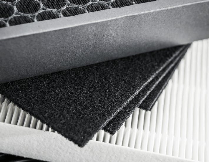 close up of air filters