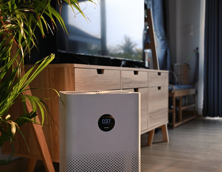 air purifier in home