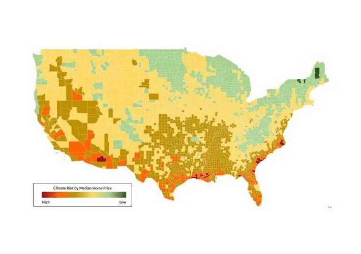 Climate Risk by Median Household Income