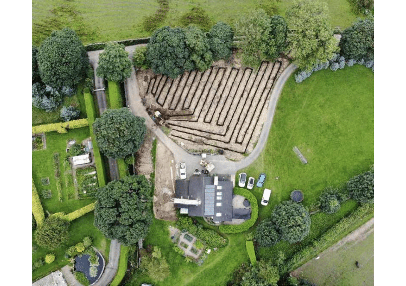 ground source heat pump installation