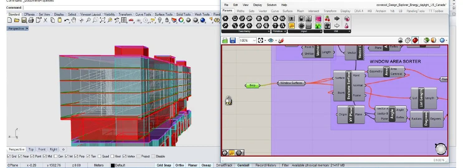 Window Surfaces in Grasshopper