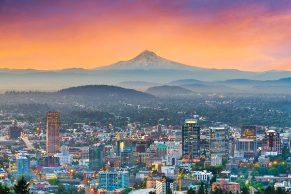 Portland, Oregon Skyline Architecture