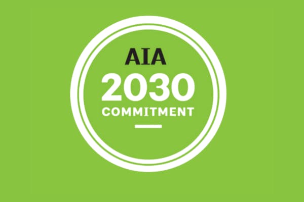 AIA 2030 Commitment Logo in Green