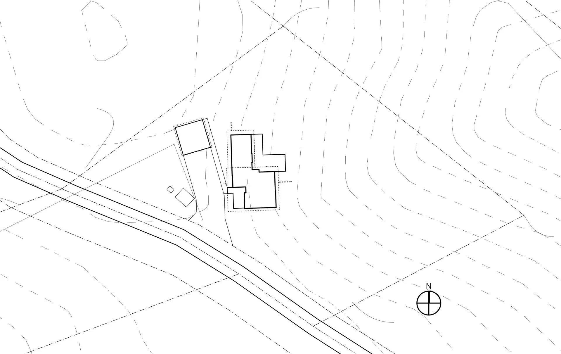 site plan with contour