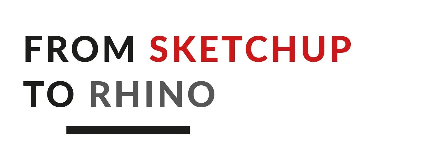 SketchUp to Rhino import process