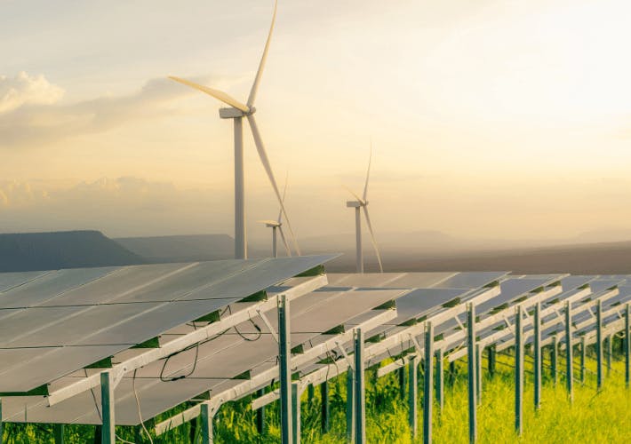 renewable energy solar panels wind turbines 