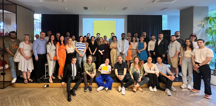 Book presentation event at a coworking space in Istanbul