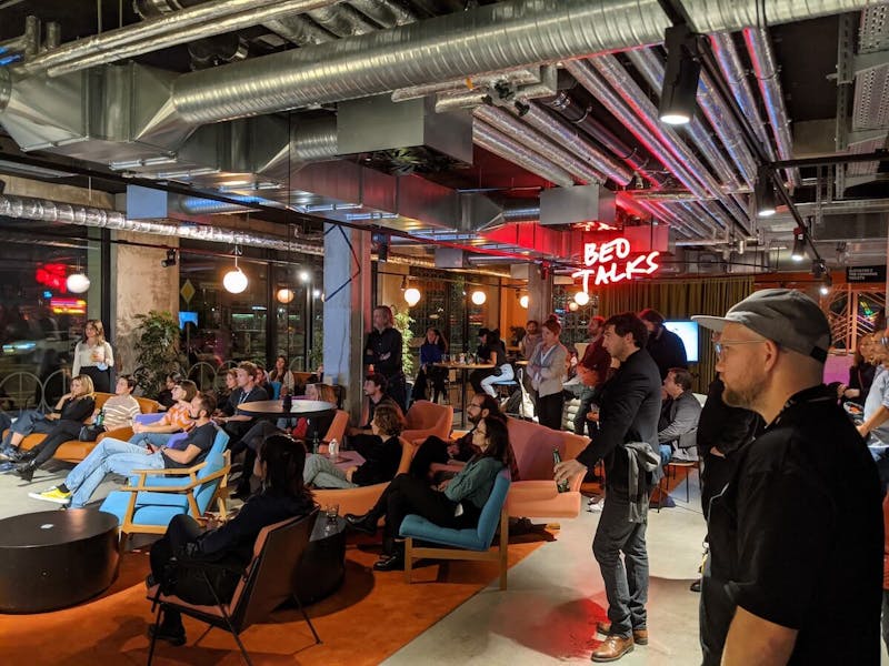 Book presentation at coworking space