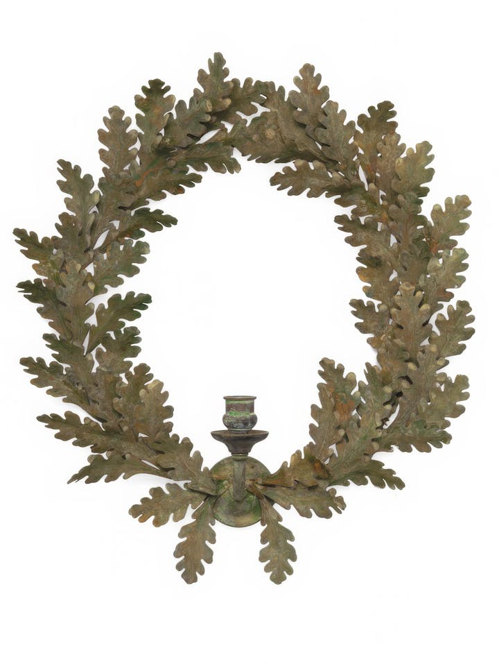 Cox-London-Furniture-Lighting-and-Art-Studio-CPW08-Oak Wreath Wall Light-06