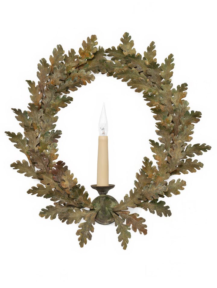 Cox-London-Furniture-Lighting-and-Art-Studio-CPW08-Oak Wreath Wall Light-07