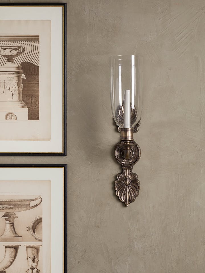 Cox-London-Furniture-Lighting-and-Art-Studio-CPW05-Neo Classical Warm Bronze Wall Light-01