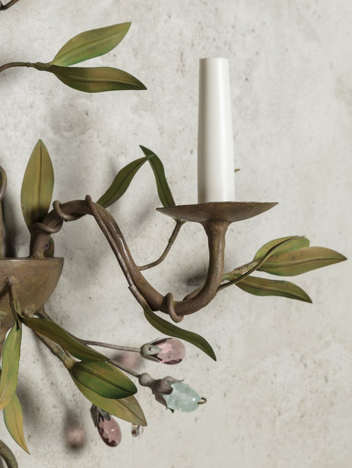 Cox-London-Furniture-Lighting-and-Art-Studio-CPW27-Olive Leaf Wall Light-Double Sconce-04