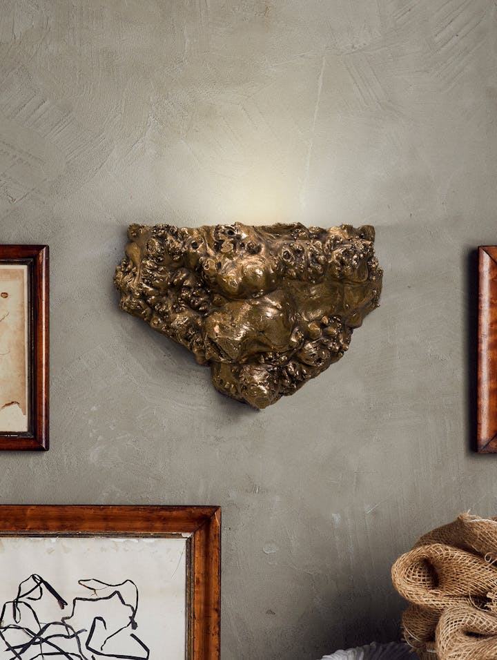 Cox-London-Furniture-Lighting-and-Art-Studio-CPW40 Bronze Burr Wall Light - 02
