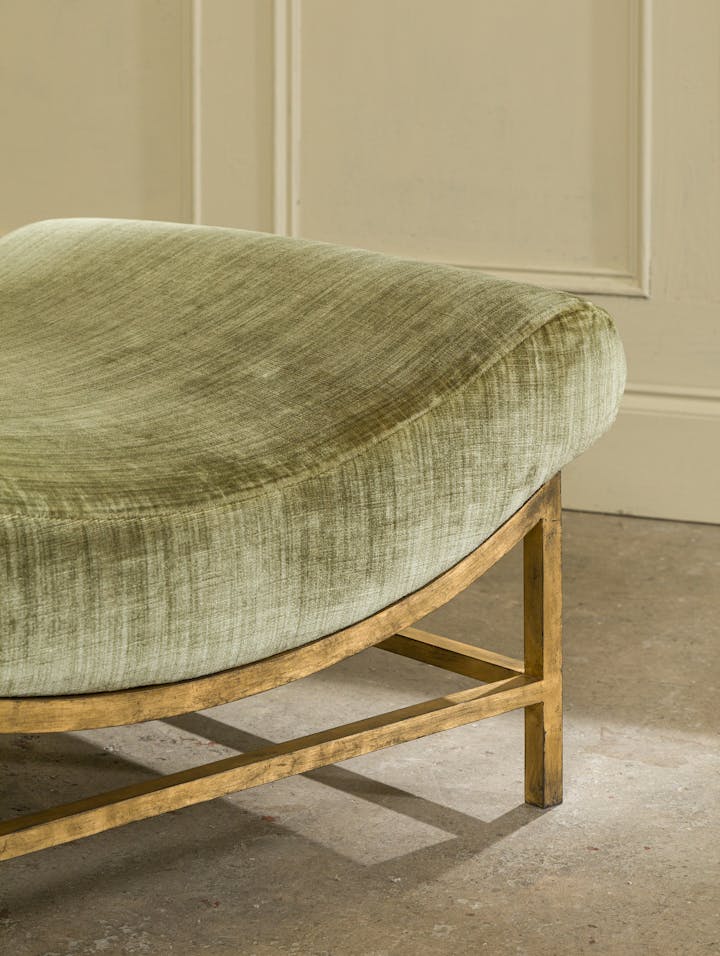 Cox-London-Furniture-Lighting-and-Art-Studio-Thibier-Ottoman-(fern-velvet-and-gold)-02