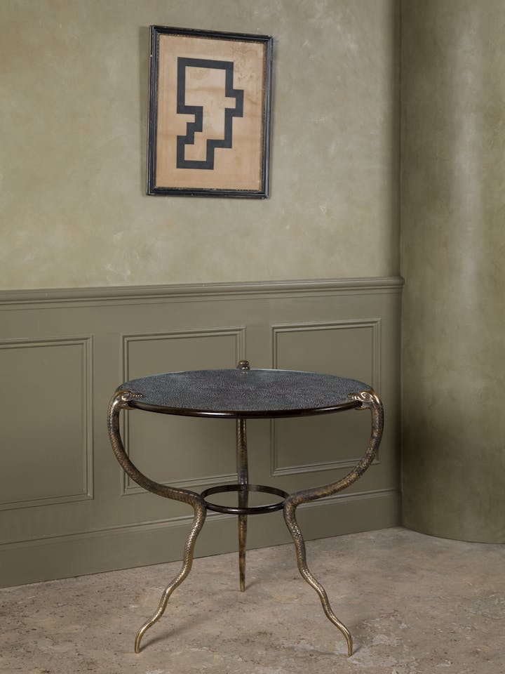 Cox-London-Furniture-Lighting-and-Art-Studio-Serpent-Table-Guinea-Feathers-01