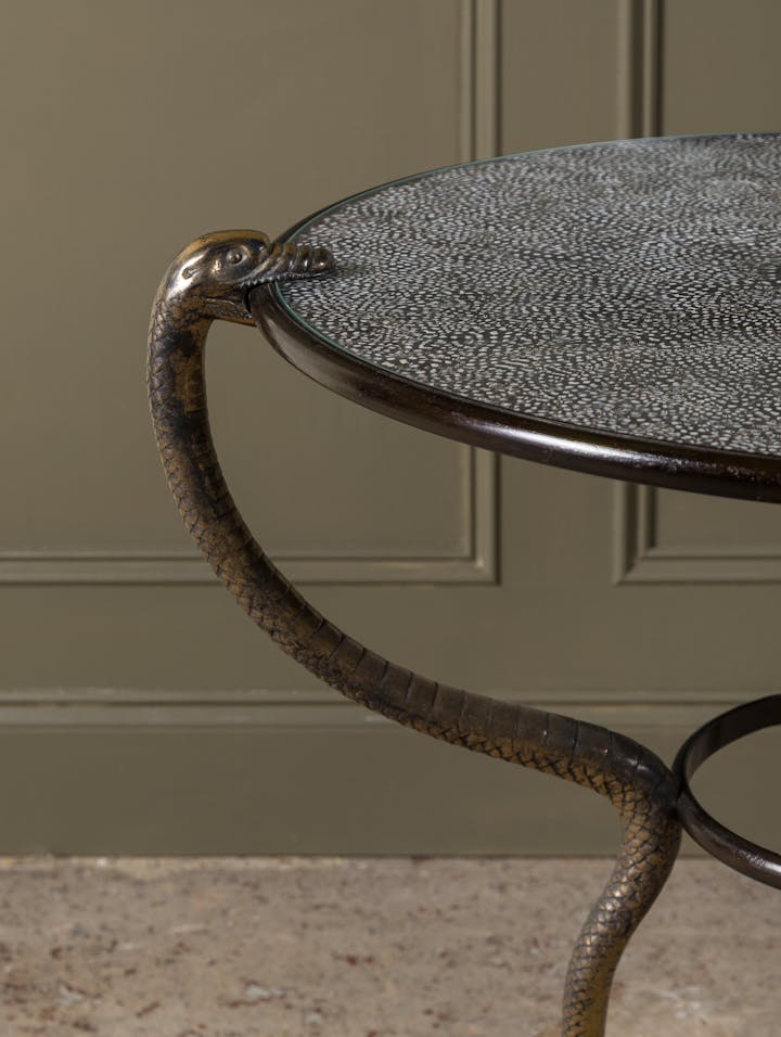 Cox-London-Furniture-Lighting-and-Art-Studio-Serpent-Table-Guinea-Feathers-03