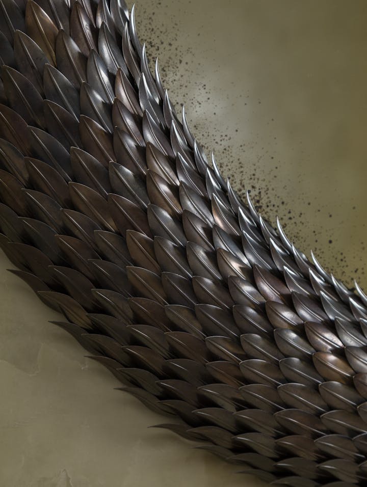 Cox-London-Furniture-Lighting-and-Art-Studio-Plumed-Serpent-Mirror-DarkBronze-03