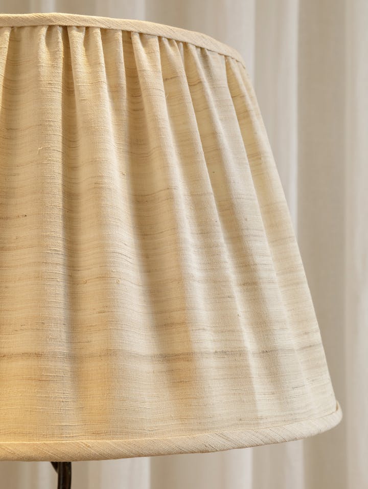 Cox-London-Furniture-Lighting-and-Art-Studio-BS1 Large Gathered Raw Silk Shade-03