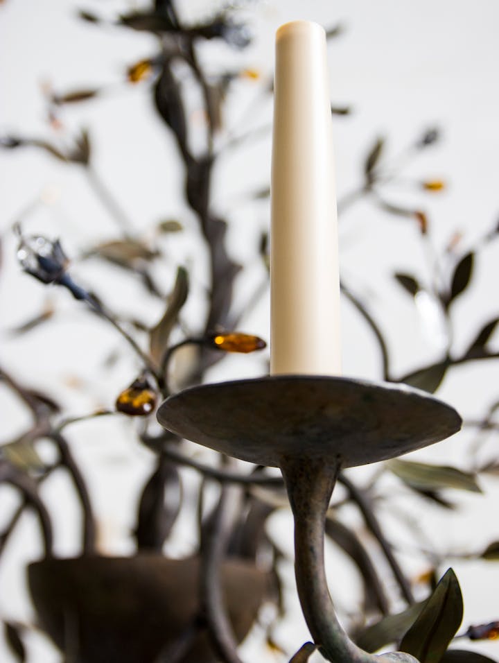 Cox-London-Furniture-Lighting-and-Art-Studio-CPC21 Diamond Olive Chandelier-Amber-05