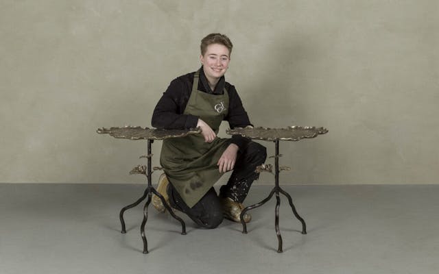 Cox-London-Furniture-Lighting-and-Art-Studio-Blog-Apprenticeship-1-Amber-student-working-with-the-artisan-community-at-Cox-London