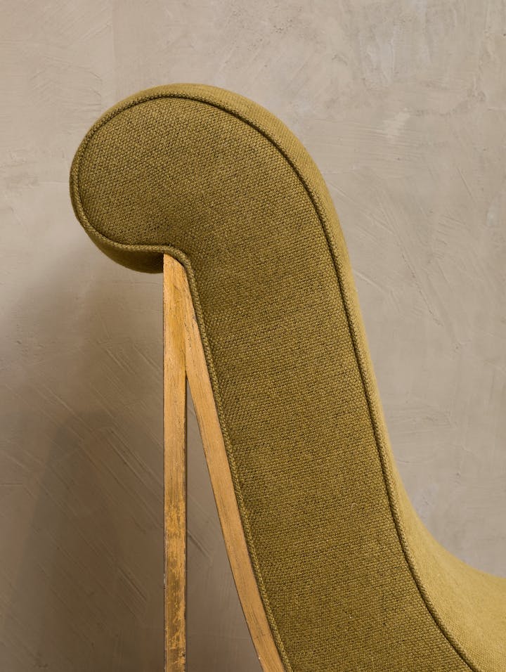 Cox-London-Furniture-Lighting-and-Art-Studio-CPF03-Thibier-Chair-Distressed-Gold-Leaf-in-Green-Linen-05