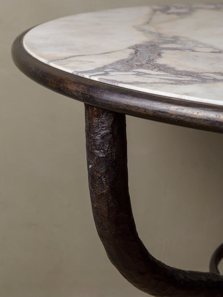 Cox-London-Furniture-Lighting-and-Art-Studio-CPT41-Fluvius-Table-Bronze-Patina-with-Calcatta-Viola-Marble-05