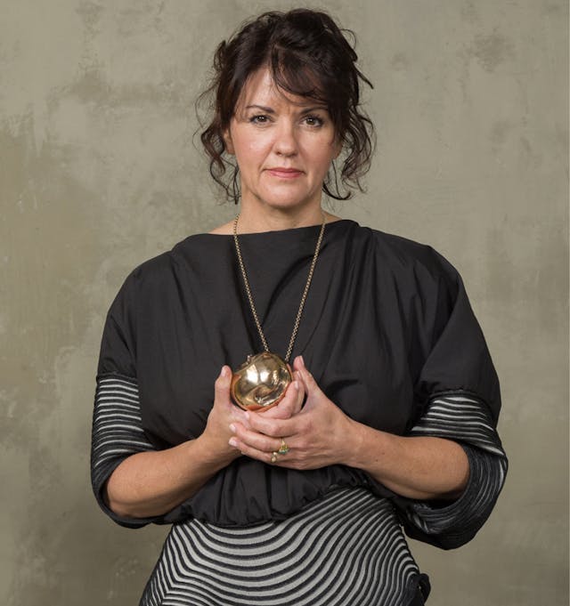 Cox-London-Furniture-Lighting-and-Art-Studio-About-Nicola-Holding-Apple-of-My-Eye