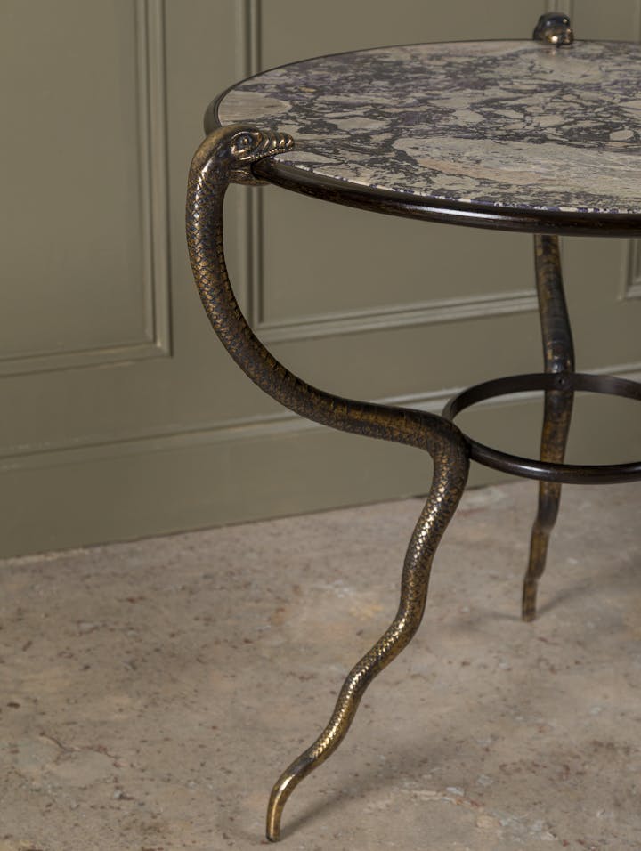 Cox-London-Furniture-Lighting-and-Art-Studio-Ball-Eye-Blue-Large-Gilt-Serpent-Table-CPT46-01