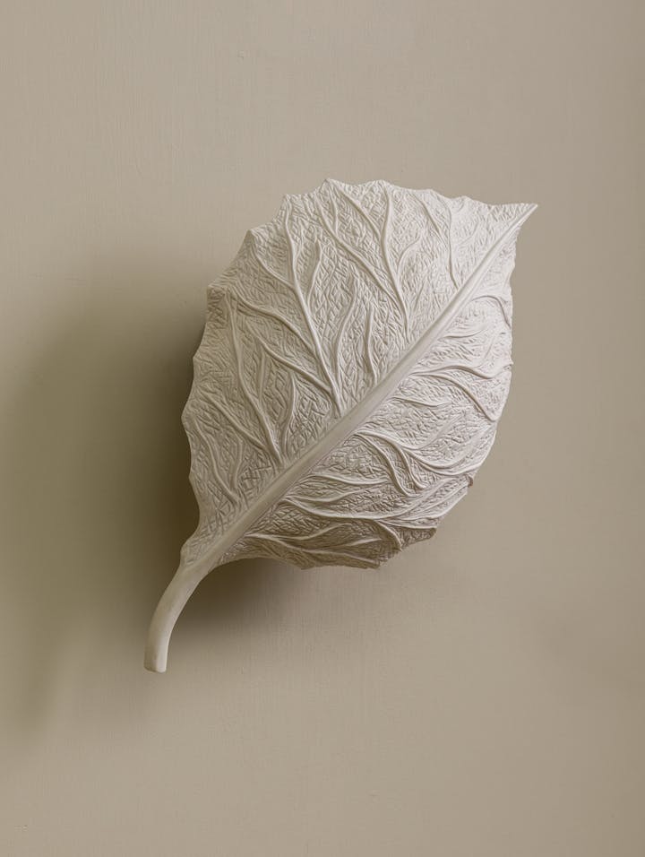 Cox-London-Furniture-Lighting-and-Art-Studio-Floating Jesmonite Leaf Small-11