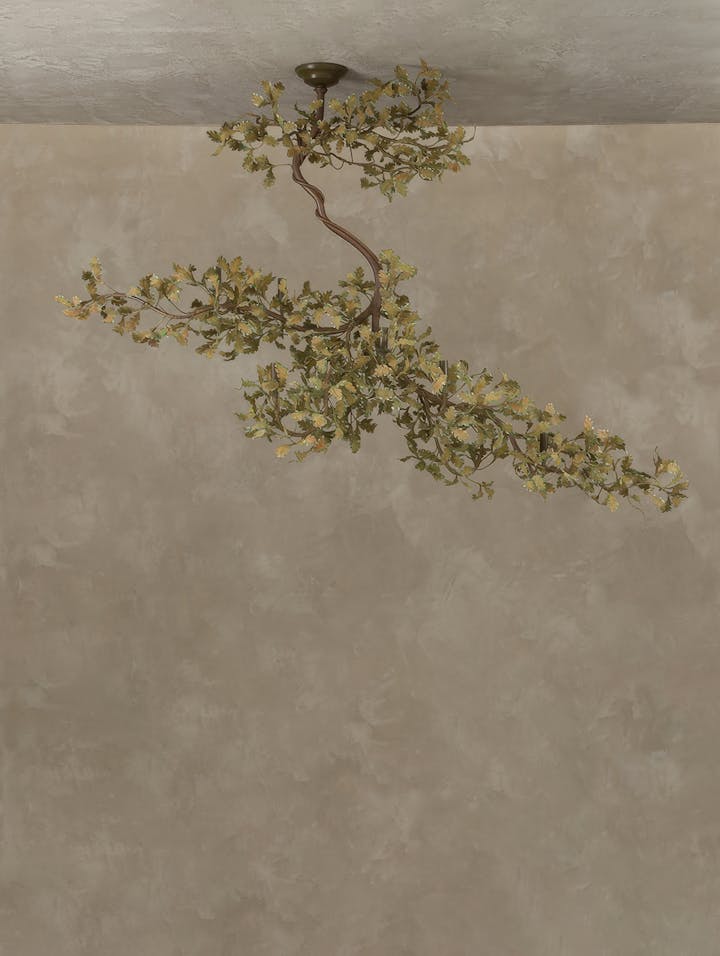 Cox-London-Furniture-Lighting-and-Art-Studio-Oak Branch Chandelier-Autumnal Spring-01