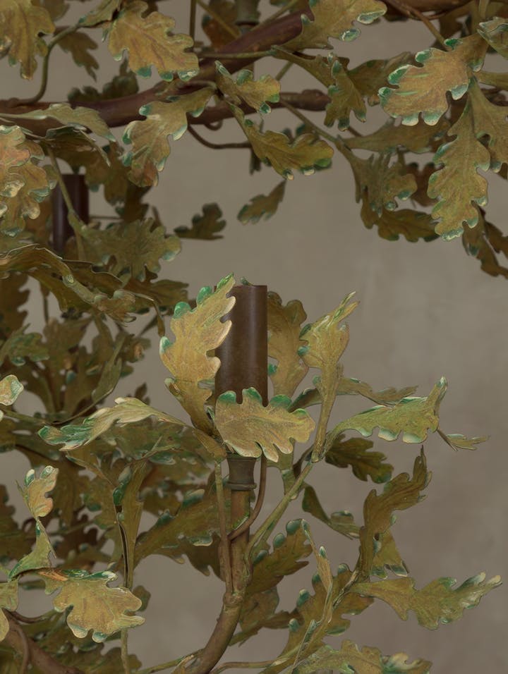 Cox-London-Furniture-Lighting-and-Art-Studio-Oak Branch Chandelier-Autumnal Spring-03