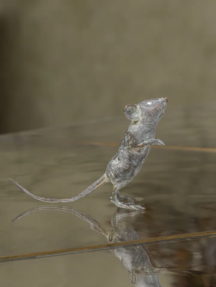 Cox-London-Furniture-Lighting-and-Art-Studio-Curious Mouse - white bizmuth bronze-06