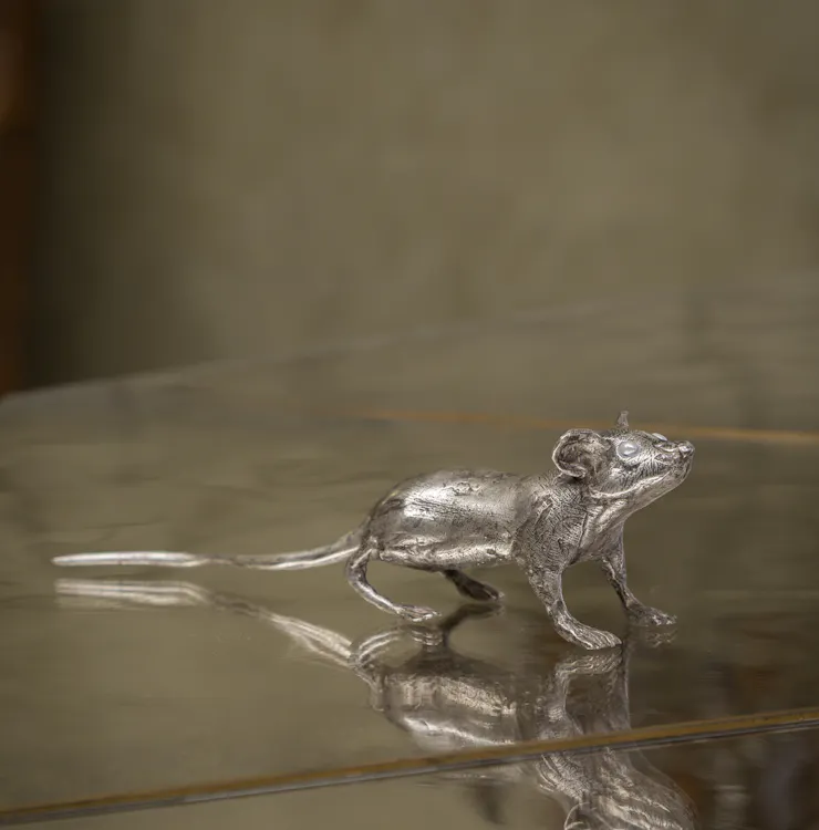 Cox-London-Furniture-Lighting-and-Art-Studio-Cautious Mouse - silver plated bronze-07
